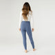 Weekend Brushed Ribbed Cuff Leggings - Blue