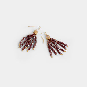 Ember Earrings - Deep Red