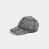 Glitzy Plaid Baseball Hat - Black