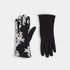 Felted Flower Cascade Touchscreen Gloves - White