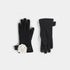 White Flower Bow Touchscreen Gloves - White