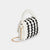 Lucinda Braided Crossbody - Black/White