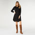 Charlie Faux Suede Dress - Black