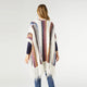 Skye Multi Stripe Open Cardigan - Winter White/Multi Stripe