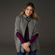 Wren Cardigan with Toggle Closure - Black/Winter White