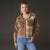 Roark Corduroy Button Front Jacket - Latte Plaid