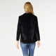 Penny Velour Open Cardigan - Black