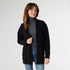 Kenna Cardigan with Fringe Trim - Black