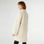 Joella Brushed Knit Coat with Broach - Oatmeal