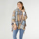 Copacabana Hooded Poncho - Powder Blue/Winter Mix