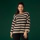 Norma Open Knit Sweater - Black/Taupe