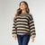 Norma Open Knit Sweater - Black/Taupe