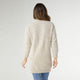 Wicklow Mock Neck Tunic Sweater - Oatmeal/Olive