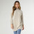 Wicklow Mock Neck Tunic Sweater - Oatmeal/Olive