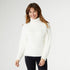 Elvie Mohair Turtleneck Sweater - Winter White