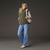 Fern Sherpa Lined Fleece Vest - Olive