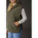 Fern Sherpa Lined Fleece Vest - Olive