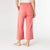 Weekend Brushed Pocket Crop - Coral