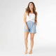 Weekend Brushed Ribbed Pocket Shorts - Sky