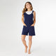 Weekend Brushed Ribbed Shortalls - Navy