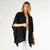 Corinne Button Front Cover Wrap - Black