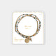 Beatitudes Cross Charm Bracelet - Gold