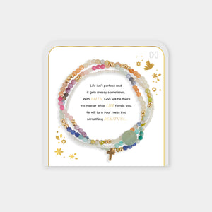 Messy Life  Charm Bracelet - Gold