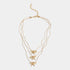 Alyssa Bow Layered Necklace  - Gold