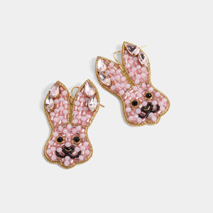 Bunny Face Earring - Pink