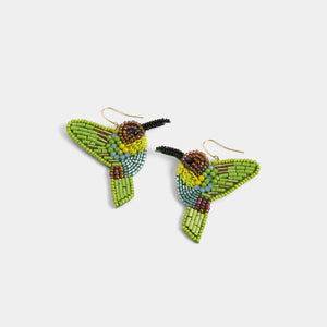 Hummingbird Earring - Green