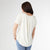 Erin Pleat Back Tee - Pearl