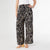 Dinara Flowy Pant with Cinched Waist - Black/Tan