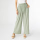 Lillian Flowy Textured Pants with Cinched Waist - Sage