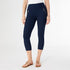 Jasmine Capri Zip Pocket Leggings - Navy