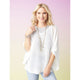 Clara Open Weave Dolman Sweater - White