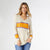 Aster Hooded V-Neck Knit Top with Front Pocket - Natural