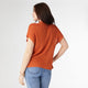 Fernanda Cap Sleeve Knit Top with Pocket - Terra Cotta