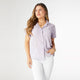 Afton Button Down Top with Pockets - Lilac