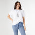 Carrigan Relaxed Short Sleeve Ribbed Top - White