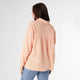 Kacey Long Sleeve Soft Gauze Top - Light Coral