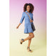 Marissa Tiered Chambray Dress - Medium Denim