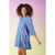 Marissa Tiered Chambray Dress - Medium Denim