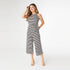 Taya Striped Jumpsuit - Black/White