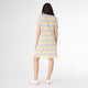 Mollie Striped T-Shirt Dress - Pastel Stripe