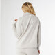 Hilarie Duo Zip Sweatshirt with Front Pockets - Cement