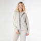 Hilarie Duo Zip Sweatshirt with Front Pockets - Cement