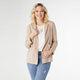 Indra Lightweight Open Blazer - Khaki