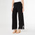 Seine Knit Border Trim Pant - Black