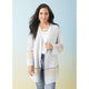 Judie Cardigan with Crochet Border - Light Grey