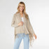 AirWeave Open Cardigan with Fringe - Khaki